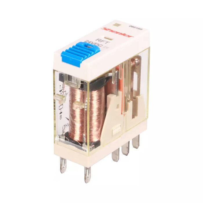 Реле Shenler миниатюрное промежуточное (2CO) 8A 230V AC с LED-индикацией и тест-кнопкой 20 шт/1 уп