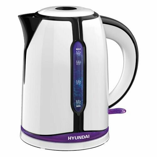 Чайник электрический Hyundai HYK-P3405 2200Вт белый и черный 216900₽
