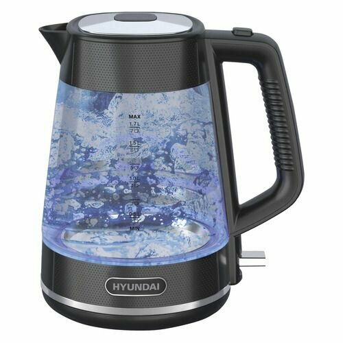 Чайник электрический Hyundai HYK-G3503 2200Вт черный и серебристый 309900₽