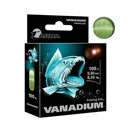 фото Леска для рыбалки aqua vanadium 0,30mm 100m ( 1 штука )