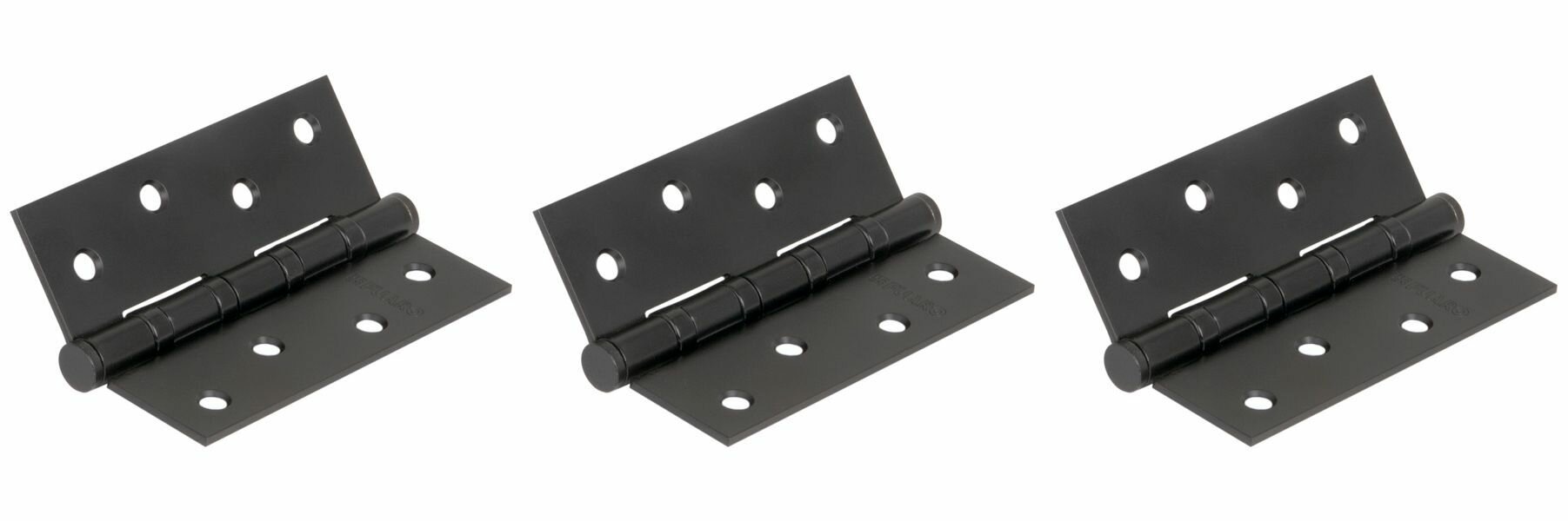 Петля универсальная Fuaro (Фуаро) IN4400U-BL BL (4BB/BL 100x75x2,5), чёрный матовый, упаковка блистер, (комплект 3 штуки)