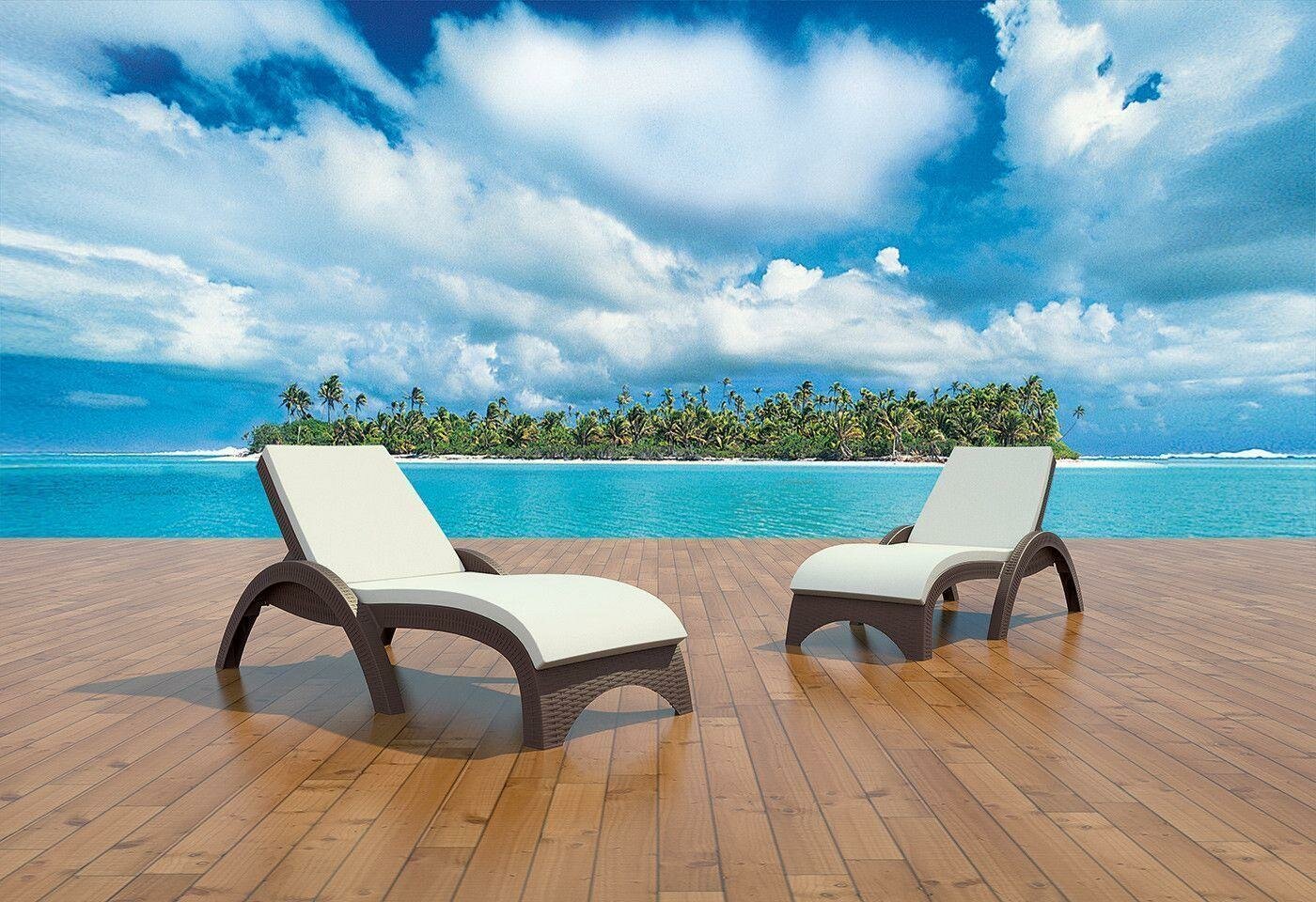 Аксессуары Для Садовых Шезлонгов Матрас для шезлонга ReeHouse Siesta Contract Fiji слоновая кость