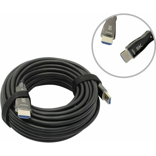 Кабель AOC HDMI to HDMI (19M -19M) 10 метров ver2.1 KS-is ugreen 8k hdmi кабель для xiaomi tv box ps5 usb hub ультра высокоскоростной сертифицированный 8k 60hz hdmi 2 1 кабель 48 гбит с earc dolby vision hd