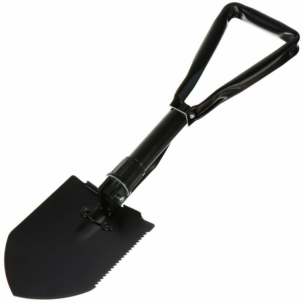 фото Лопата туристическая, 58х15 см, складная, с черенком, чехол, T2022-475