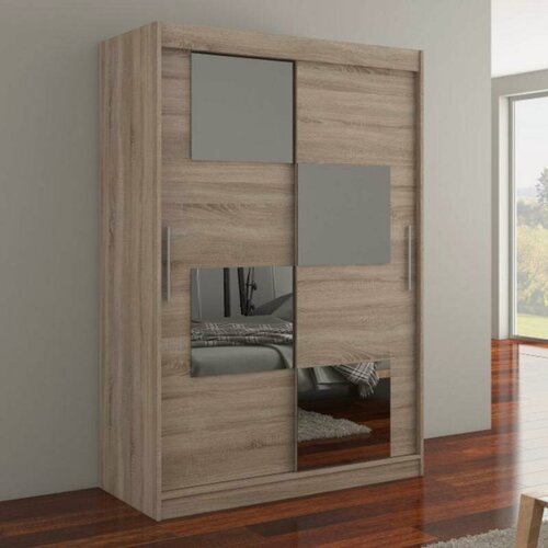 Изображение товара Шкаф-купе Амадеус-26 для одежды с зеркалом двухдверный 130*210*50