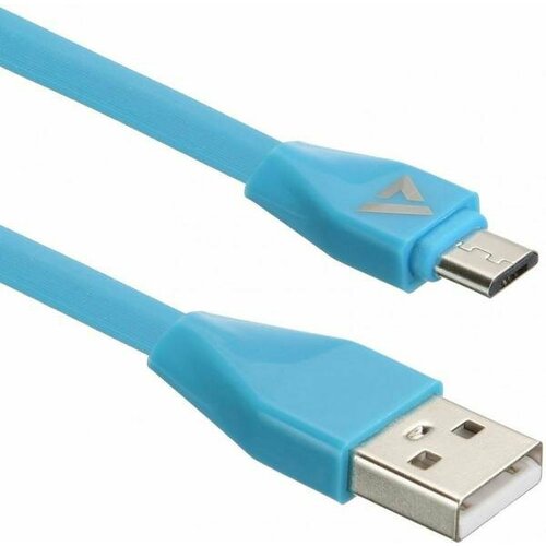 Кабель microUSB 1м ACD ACD-U920-M1L плоский синий