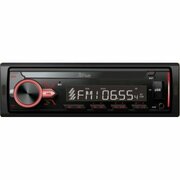 Автомагнитола FIVE F24R 1DIN./красная/USB/AUX/SD/FM/Bluetooth/4x50/