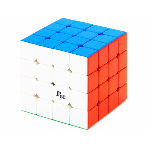 Скоростной магнитный кубик Рубика YJ 4x4x4 MGC Цветной пластик yj mgc 4x4 magnetic magic speed yj cube yongjun mgc 4 m 4m mgc4 m 4x4x4 magnets puzzle cubes educational toys for children