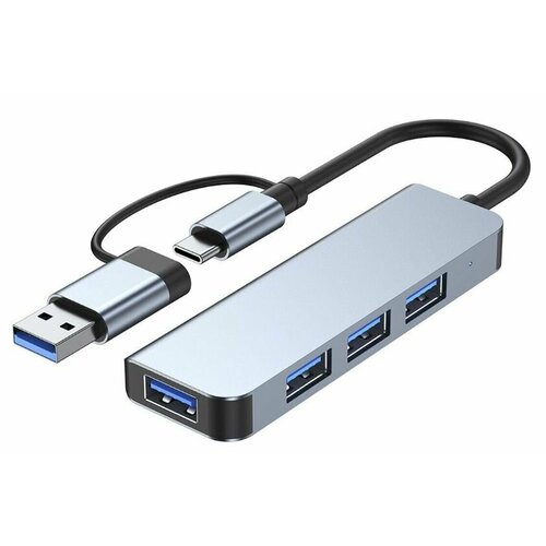 Хаб Type-C USB 4 порт 3x20 1x30 Mivo MH-4011 78000₽