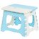 Складной табурет пластиковый голубой, компактный, 230х220 мм, Y4-...