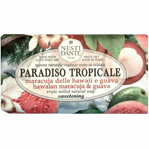 Nesti Dante мыло гуава и маракуя 250 г 1 шт мыло твердое nesti dante мыло paradiso tropicale st bath coconut