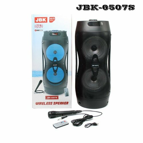 Портативная колонка JBK-6507S с микрофоном пульт ДУ 439900₽