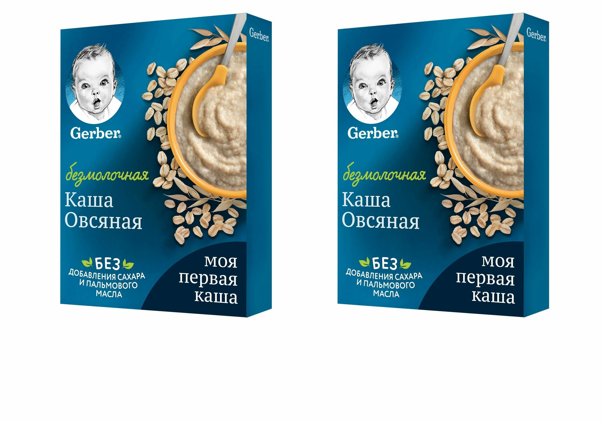 Каша безмолочная Gerber овсянка с 5 месяцев 180 г 2 шт