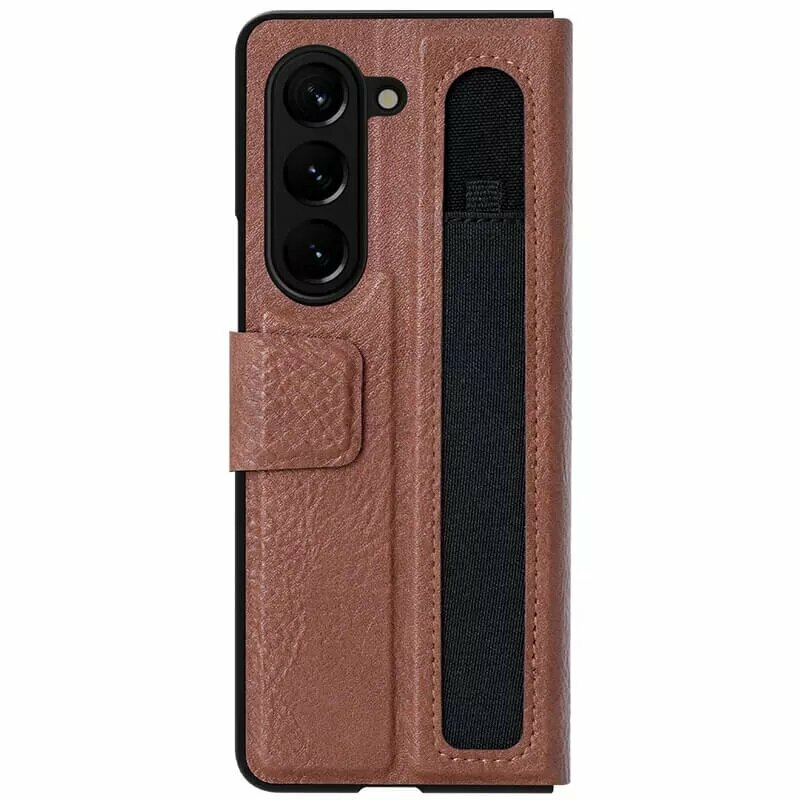 Чехол Nillkin Aoge Leather Cover case for Samsung Galaxy Z Fold 5 5G Brown (коричневый)