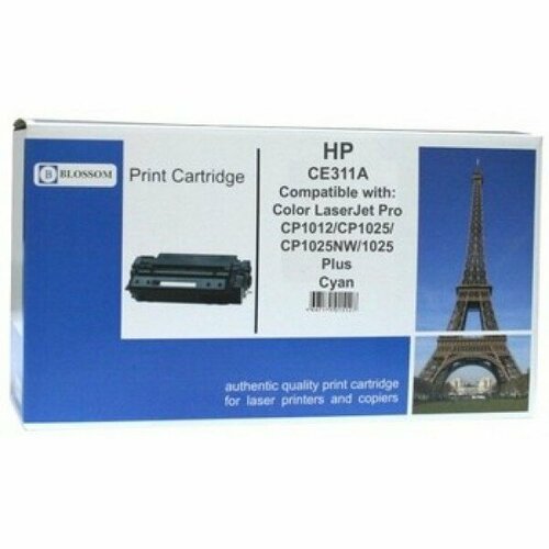 CE311A Blossom совместимый голубой тонер-картридж для HP Color LaserJet Pro CP1012/ CP1025/ M175/ M2 ce311a cf351a noname совместимый голубой тонер картридж для hp lj pro100 cp1012 cp1025 cp1025nw