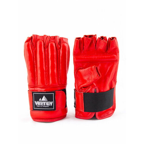 Перчатки снарядные Virtey PM04 M, красные /снарядные перчатки для бокса/перчатки тренировочные/перчатки спортивные