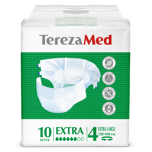 TerezaMed Extra / ТерезаМед Экстра - подгузники для взрослых, XL, 10 шт. (6 шт.)