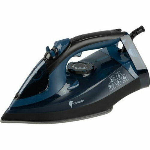 Утюг LE-1801 3000 Вт керамическая подошва 28 гмин 350 мл чёрно-синий 424600₽