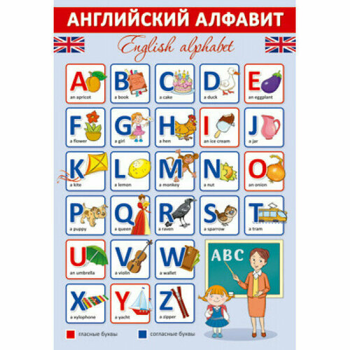 ПЛ-14896 Плакат А3. Английский алфавит, 4630112027051