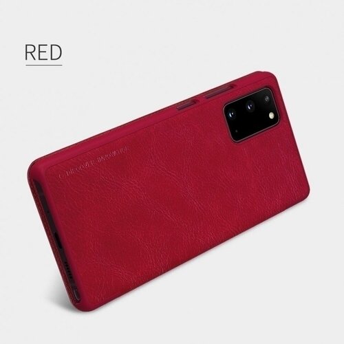 чехол samsung leather cover для galaxy note 7 Чехол Nillkin Qin Leather Case для Samsung Galaxy Note 20 N980 Red (красный)