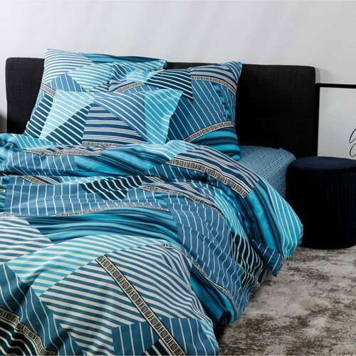 Постельное бельё 2сп Страйп 175х215, 180х215, 70х70см 2шт, бязь 120г/м, хлопок 100%