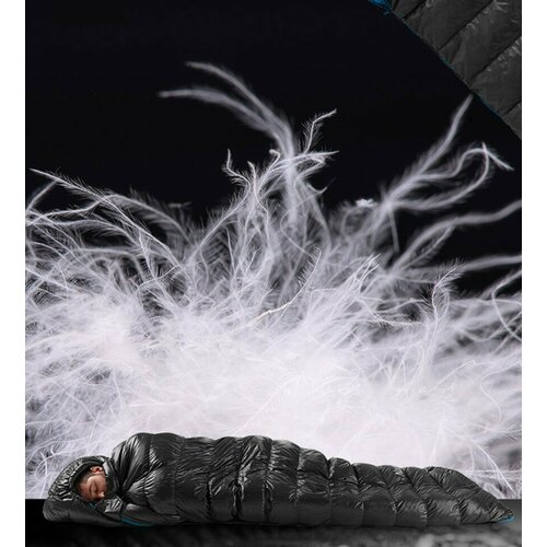 Мешок спальный Naturehike CW400 NH18C400-D с гусинным пухом размер М желтый 6927595761700 2187000₽