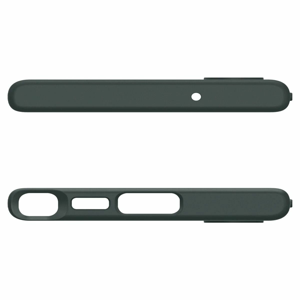 Чехол Spigen на Samsung Galaxy S23 Ultra (ACS05615) Liquid Air / Спиген чехол для Галакси С23 Ультра накладка, противоударный, с защитой камеры, зеленый — фото 1