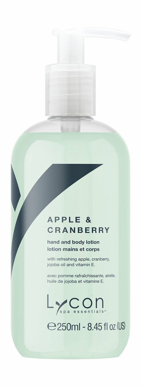 LYCON Лосьон для рук и тела Apple & Cranberry Hand & Body Lotion яблоко и клюква, 250 мл