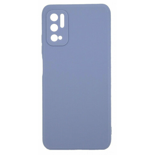 накладка силиконовая silicone cover для xiaomi redmi note 10t note 10 5g poco m3 pro бирюзовая Накладка силиконовая для Xiaomi Redmi Note 10 5G / Poco M3 Pro / Redmi Note 10T светло-синяя