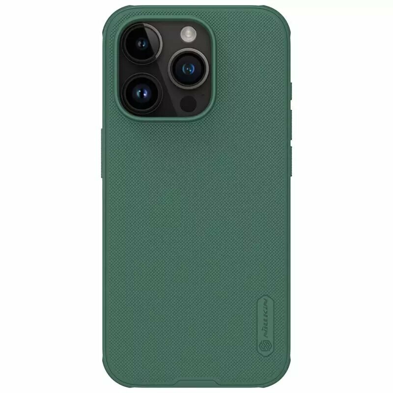 Накладка Nillkin Frosted Shield Pro пластиковая для iPhone 15 Pro Green (зеленая)