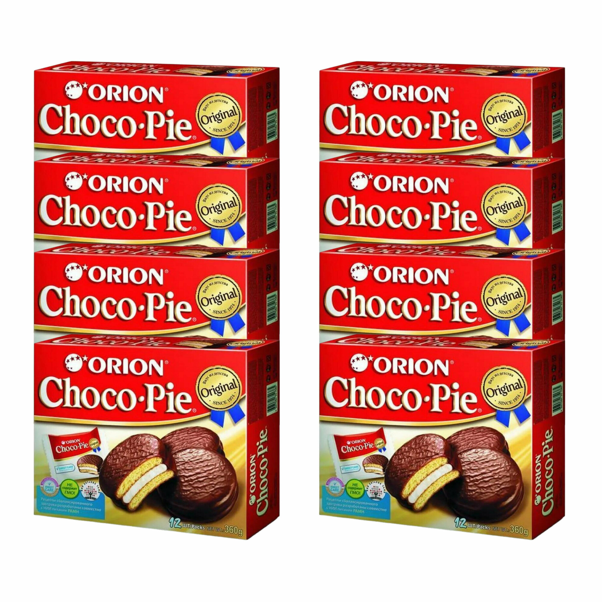 Печенье ORION Choco Pie Original, 8 шт по 360 г - фотография № 2
