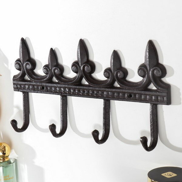 фото Крючки декоративные чугун "Пики кованые" 15х30х3.5 см