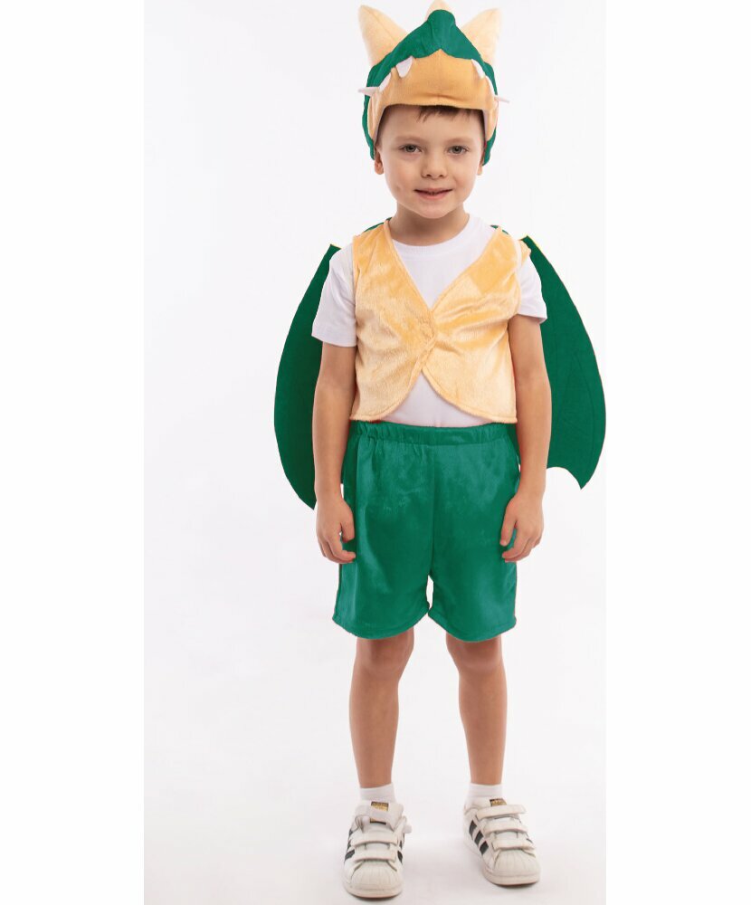 Детский костюм "Дракоша" (зеленый) (18332) 110 см