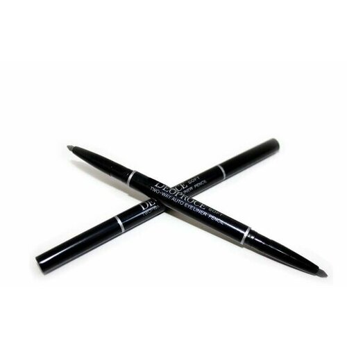 Автоматический карандаш для век и бровей DEOPROCE Premium Soft Two - Way Auto Eyebrow pencil #21 (Black)