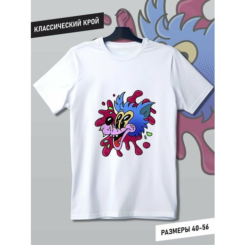 фото Футболка, размер l, белый будь на стиле