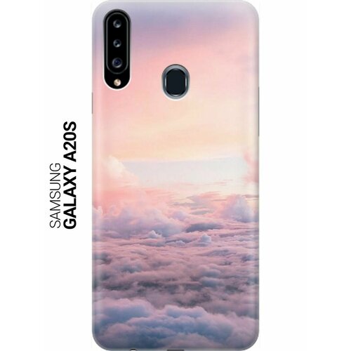 Ультратонкий силиконовый чехол-накладка для Samsung Galaxy A20s с принтом Высоко над облаками ультратонкий силиконовый чехол накладка для samsung galaxy a01 с принтом высоко над облаками