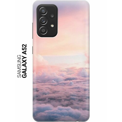 Ультратонкий силиконовый чехол-накладка для Samsung Galaxy A52 с принтом Высоко над облаками ультратонкий силиконовый чехол накладка для samsung galaxy a71 с принтом высоко над облаками