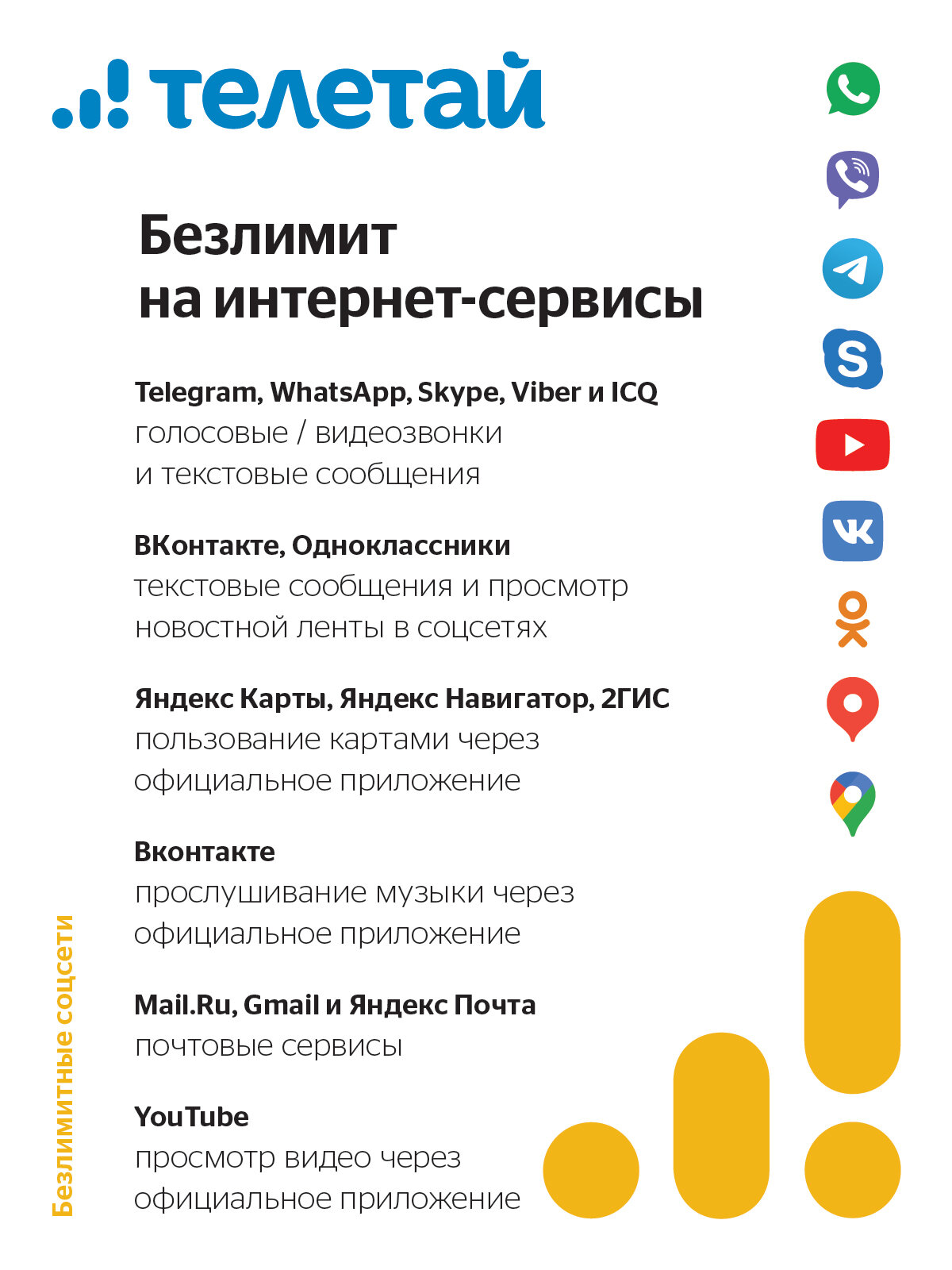 Сим-карта Телетай тарифный план "Все для общения 540" (200 руб на счету) — фото 2