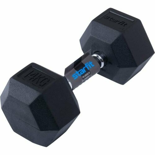 Гексагональная обрезиненная гантель Starfit DB-301
