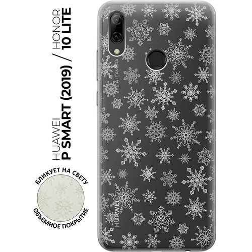  -  Transparent 3D  Huawei P Smart (2019) / Honor 10 Lite   Fairy Snowflakes