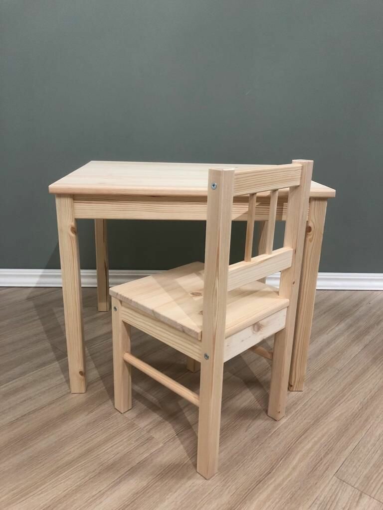 Детский стол и стул, комплект из столика и стула в детскую комнату, мебель для ребёнка - фотография № 6