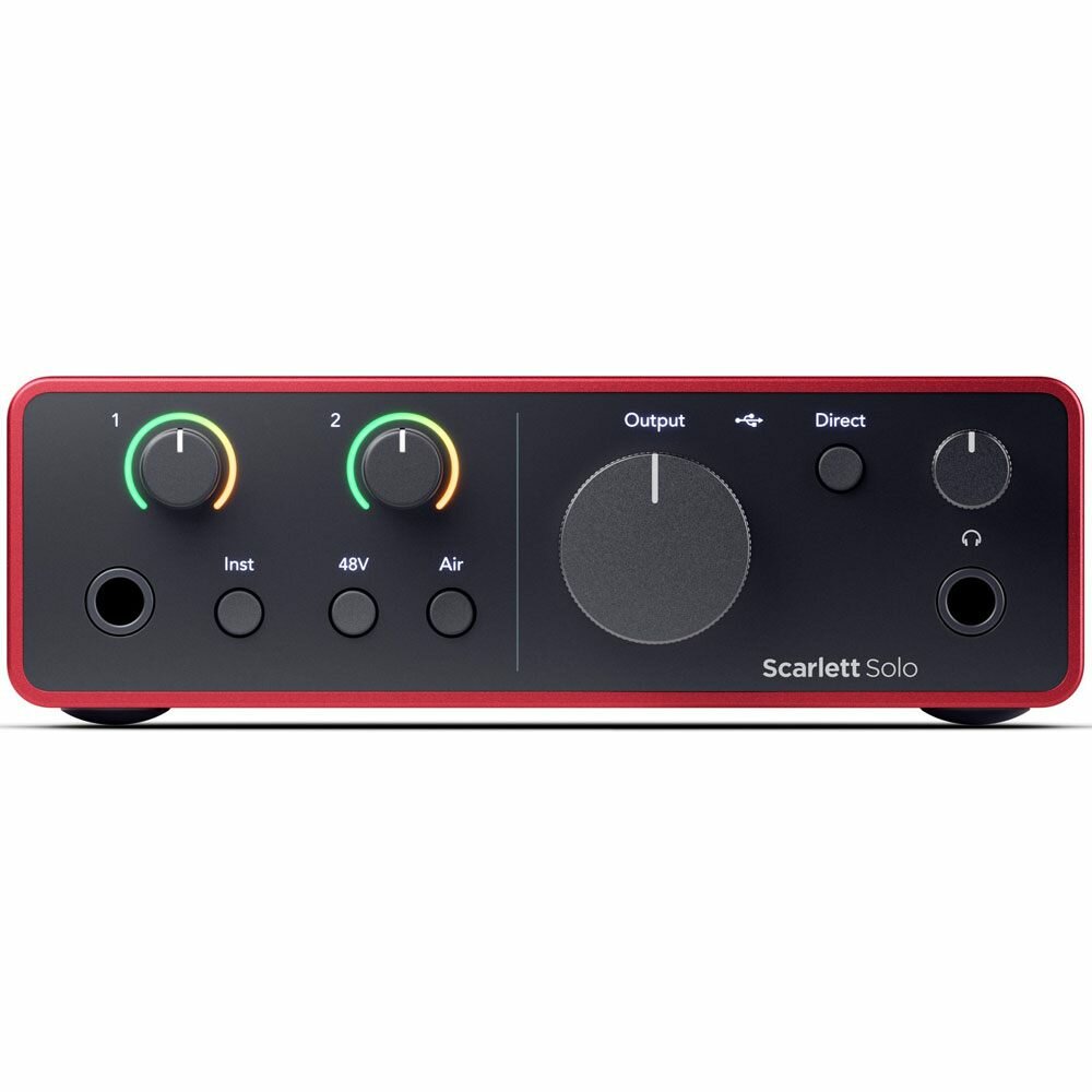 Звуковая карта Focusrite Scarlett Solo 4rd gen для USB