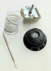 Термостат для духовых шкафов ЕС 20A/250V/1,7m/23mm/50-270С с ручкой