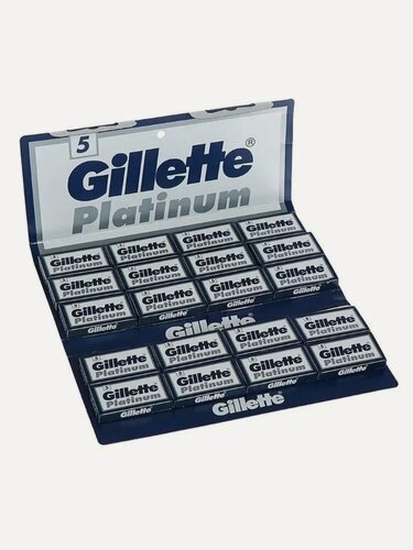 Изображение товара Лезвия для Т-образного станка Gillette Platinum, 100 шт.