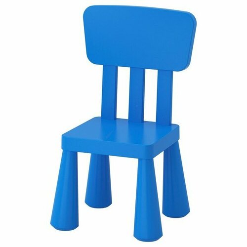 Детский стул Маммут, для дома и улицы, синий Ikea 3427823 .