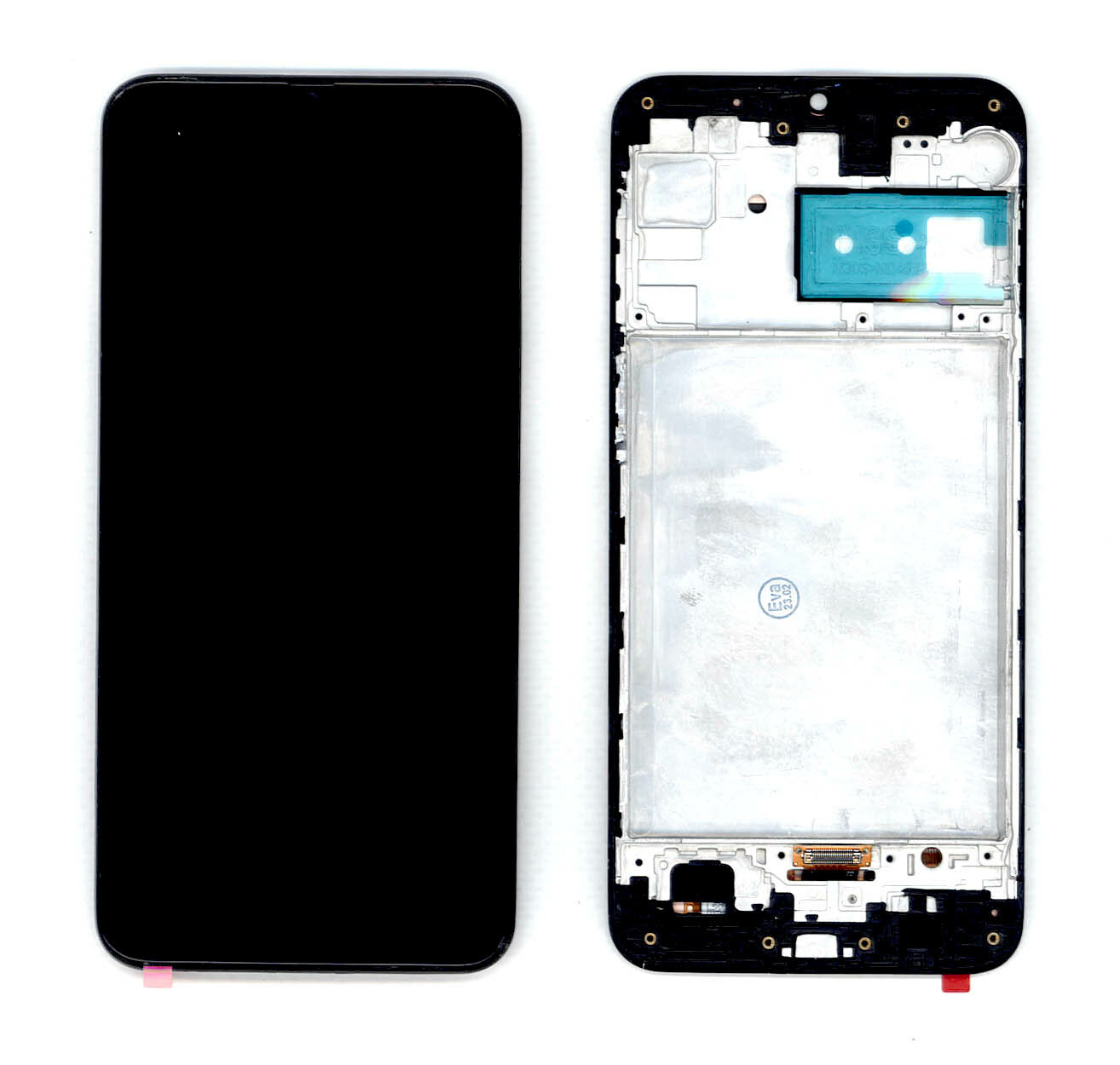Дисплей (модуль) для Samsung Galaxy M21 SM-M215 в сборе с тачскрином и рамкой (OLED) черный
