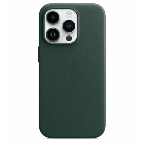 Кожаный чехол Leather Case для iPhone 14 Pro Max с MagSafe, Dark Green чехол catalyst crux magsafe для apple iphone 14 pro max черный catcrux14blklp