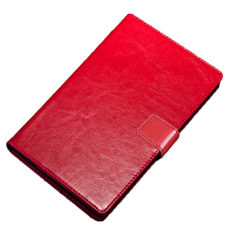 Чехол-книжка MyPads из кожи с подставкой застёжкой и визитницей для Huawei MatePad 11 (DBY-W09) 2021 красный