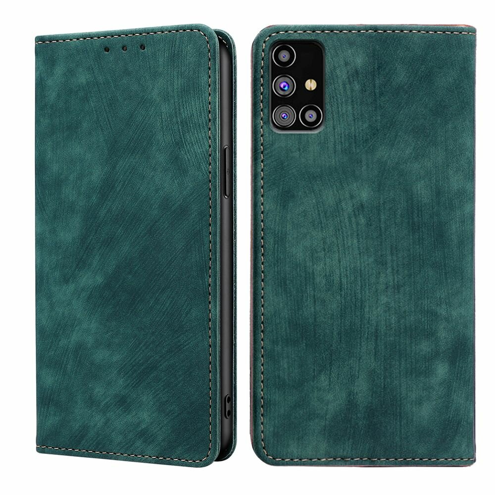 Чехол-книжка MyPads для Samsung Galaxy M31s (SM-M317F) / Самсунг М31s мягкое прикосновение (зеленый)