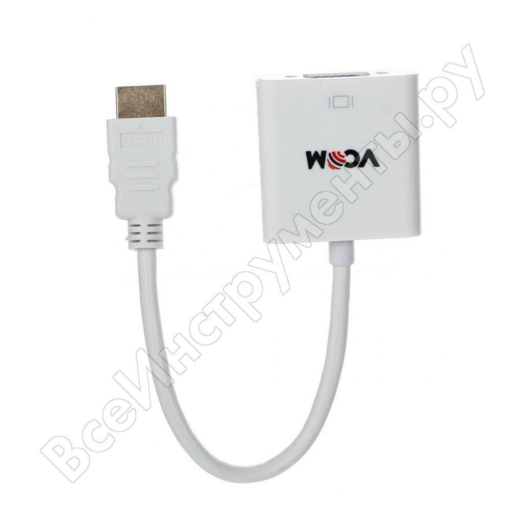 Переходник HDMI(M)-VGA(F) 0.1м VCOM CG558 VCOM Telecom - фото №15